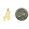 14K Yellow Gold Large Script Initial Letter A Charm Jewerly 22mm x 14mm
